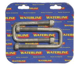 WATERLINE - 12MM U BOLTS W50 x H75 SQUARE